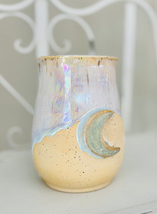 Iridescent Light Blue Moon Mug( 18.5 fl oz)