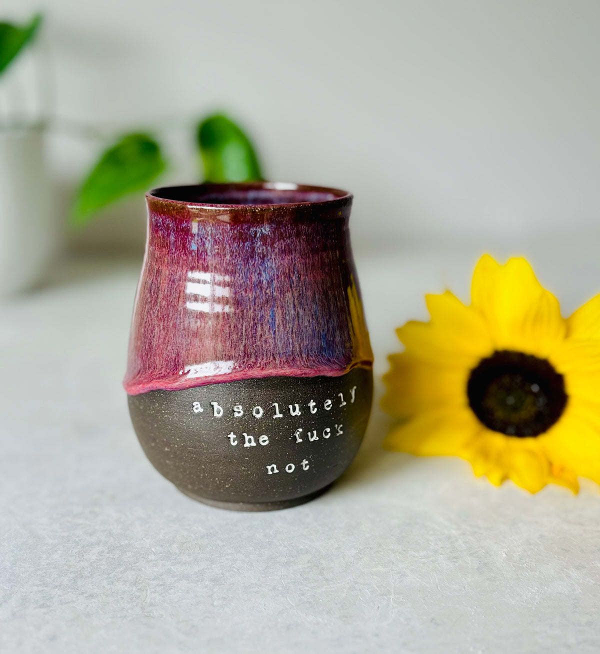 Absolutely the Fuck Not Mug in Autumn Berry (16 fl oz)