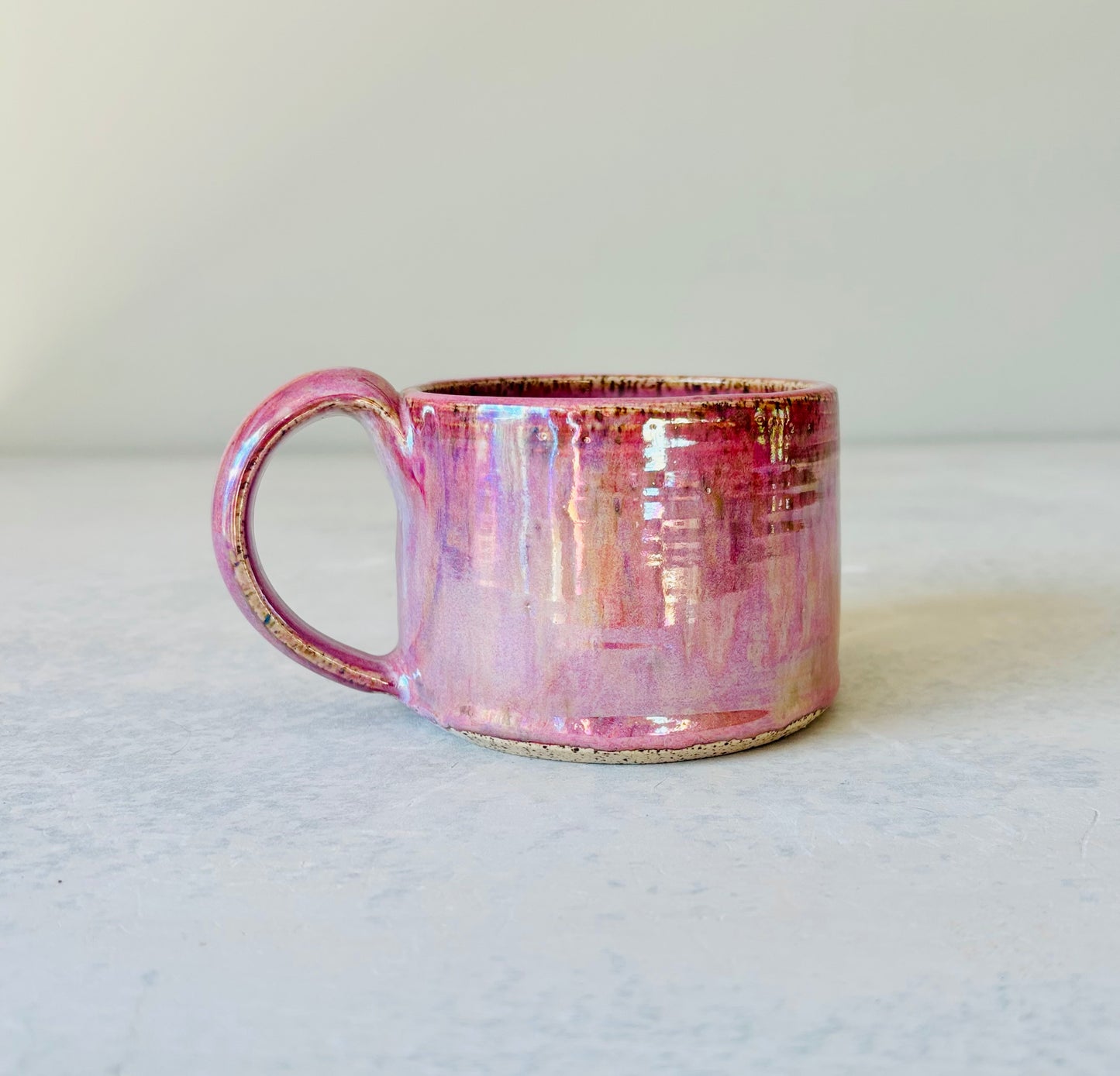 Iridescent Speckled Rose Mug (second)