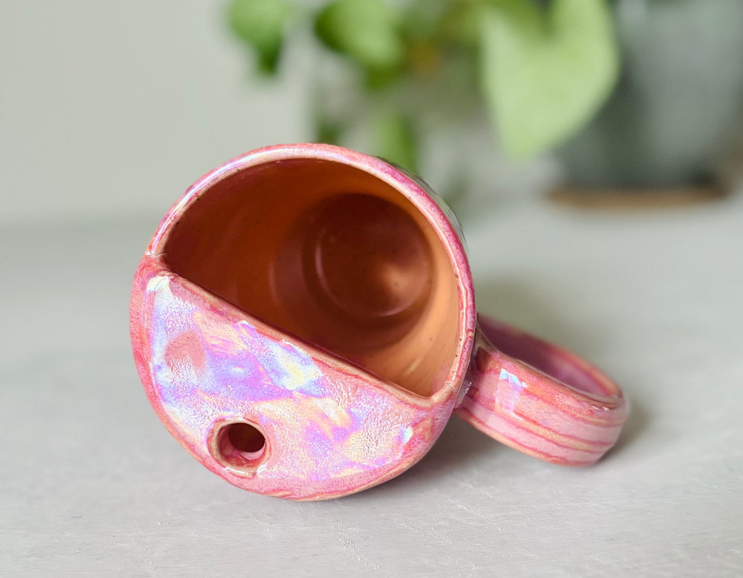 Iridescent Hot Pink Travel Mug
