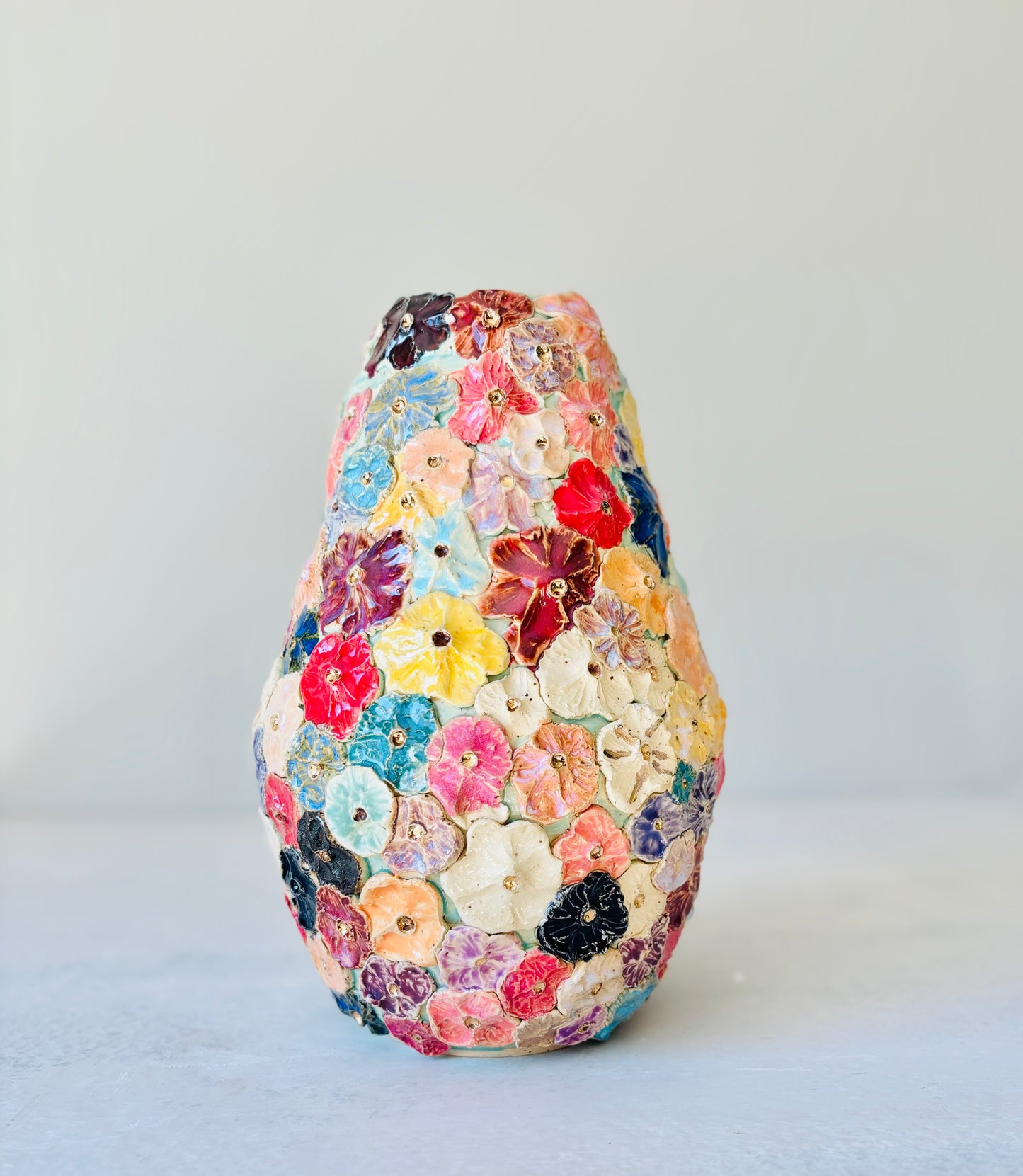 22k Gold Flower Vase