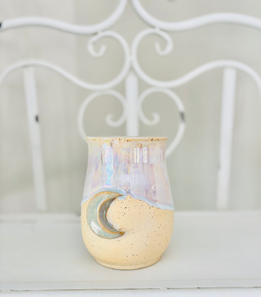 Iridescent Light Blue Moon Mug( 18.5 fl oz)