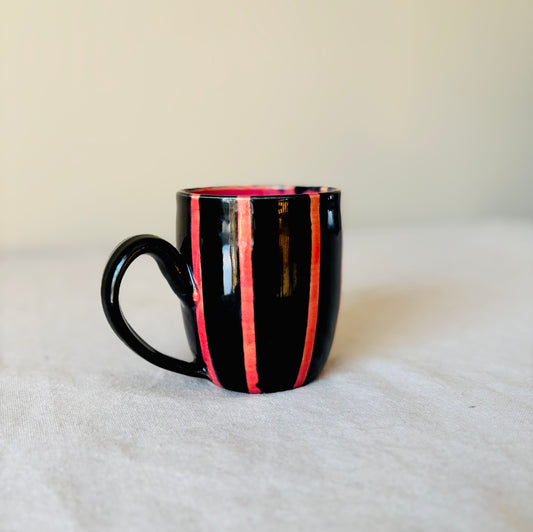 Black Cherry Striped Mug(16 fl oz)