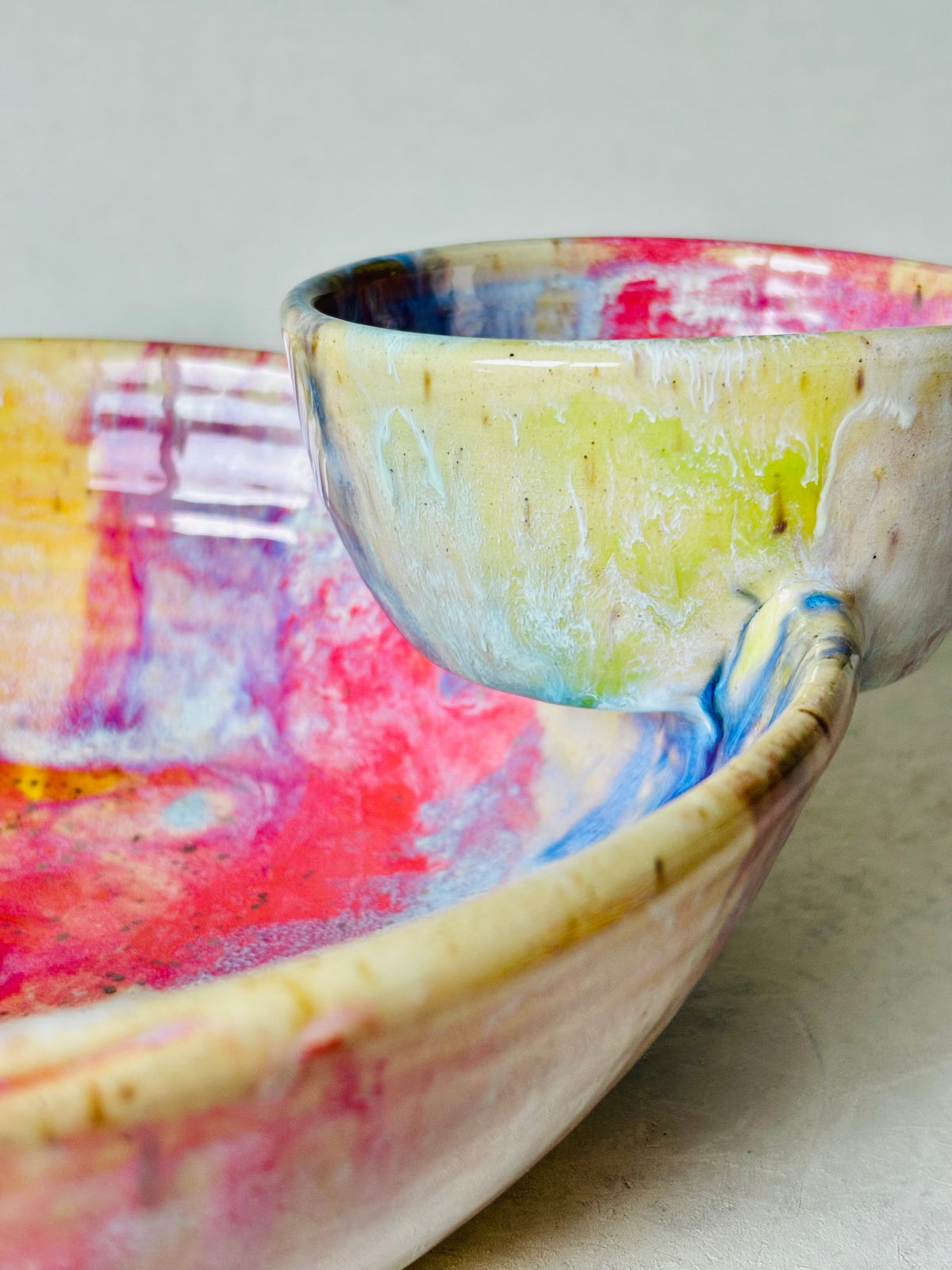 Rainbow Chip & Dip Bowl
