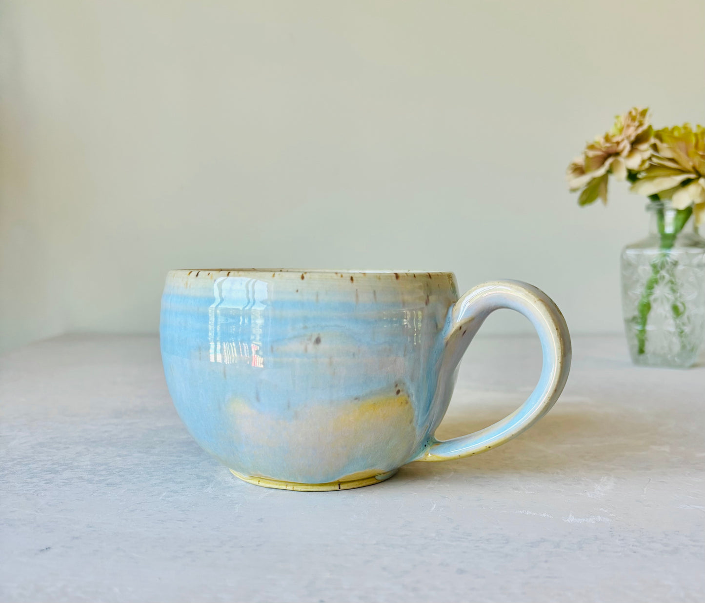 Aqua Sunshine Cappuccino Mug