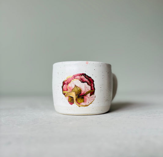 Vintage 22k Gold Peony Mug 4