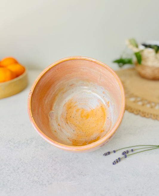 Serving Bowl in Pastel Iridescent Persimmon (7cups)