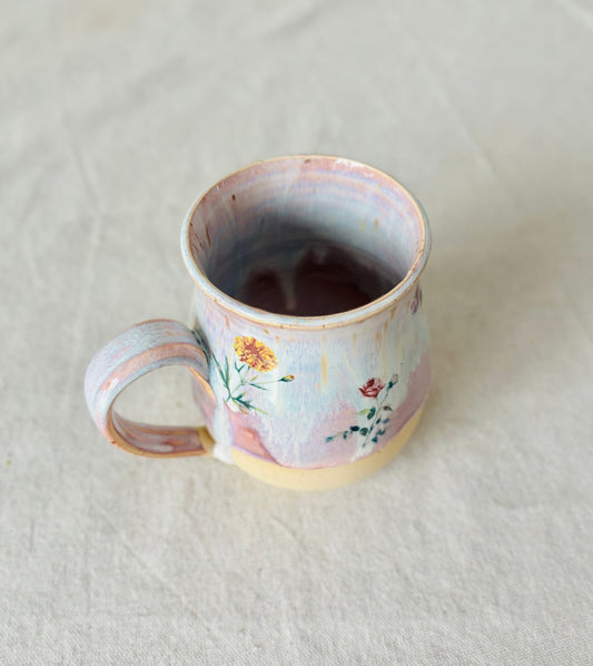 Early Blooms Mug in Pink Cloud
