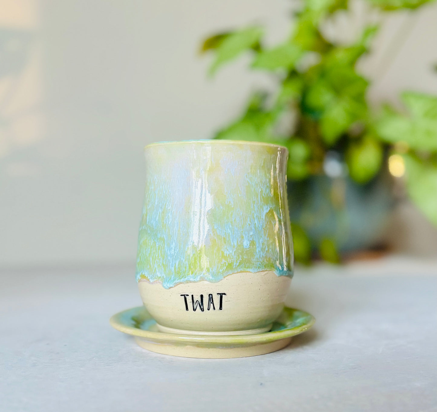 Pastel Spring TWAT Mug and Saucer Set