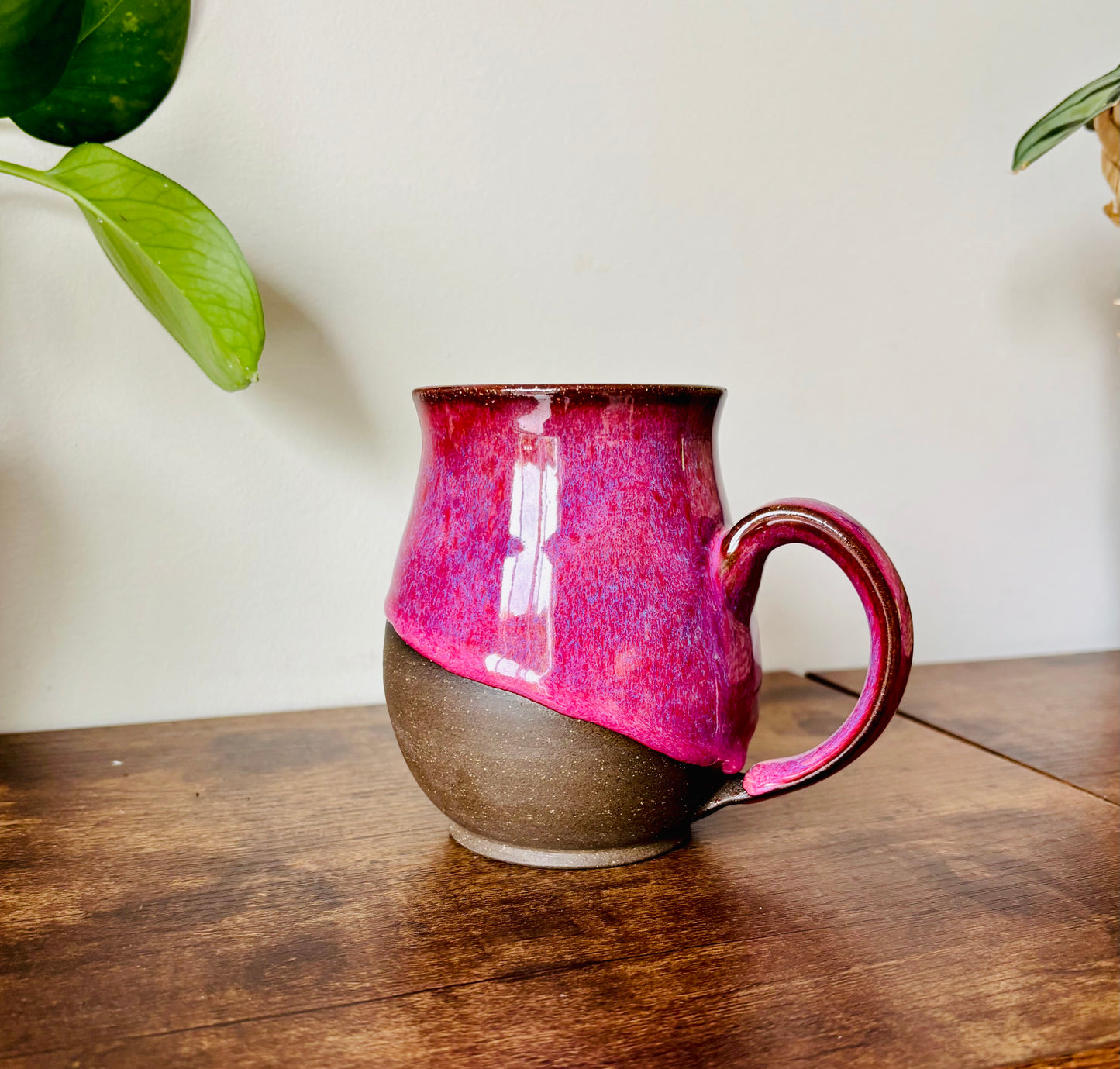 Pre-Order: Absolutely the Fuck Not Mug Hot Cherry Glaze on Black Clay (10-12 weeks)