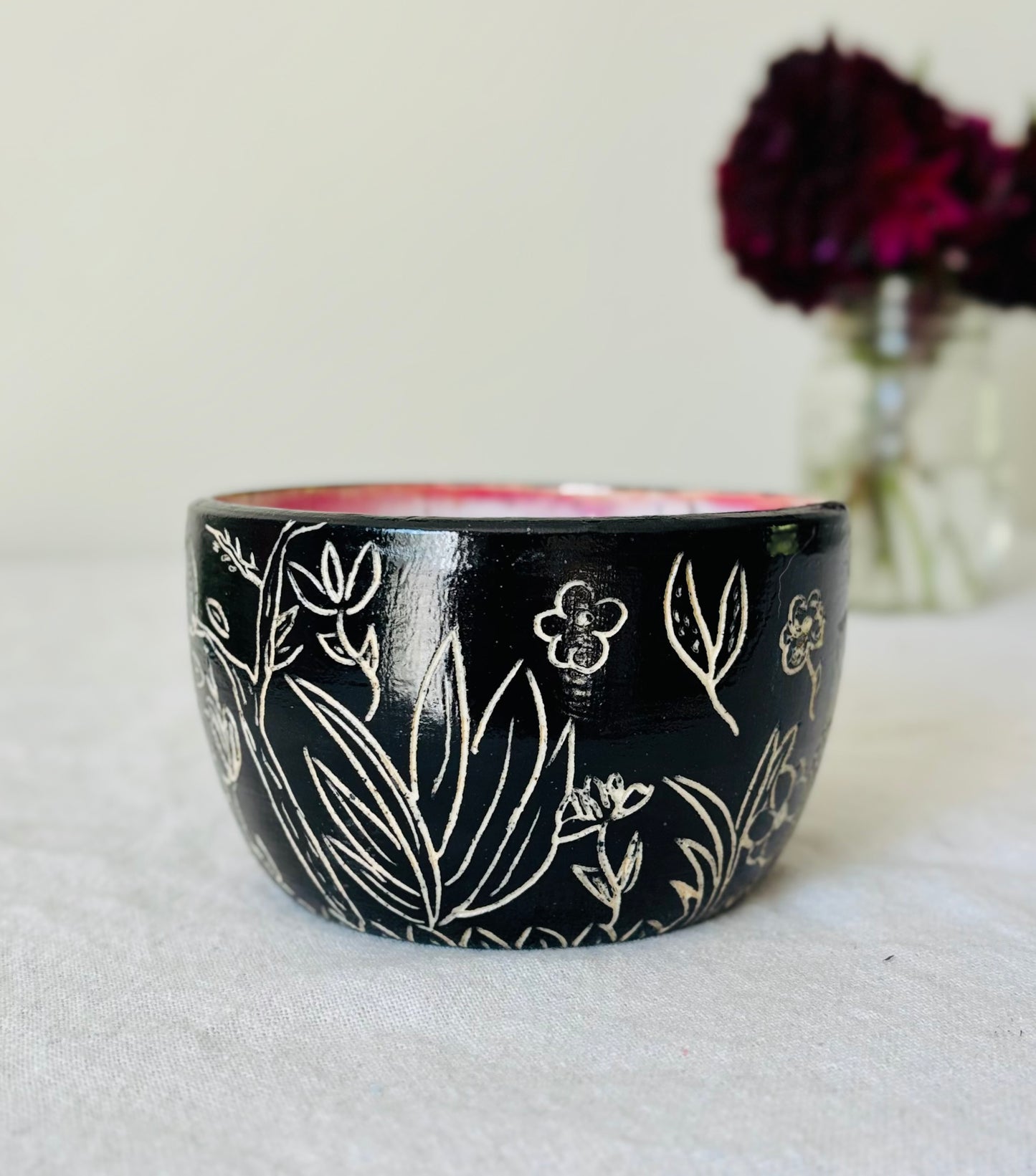 16 fl oz August Sunset Sgraffito Cappuccino Mug