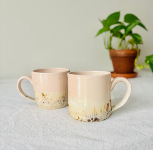 Soft Pink & Birchwood Mug #1