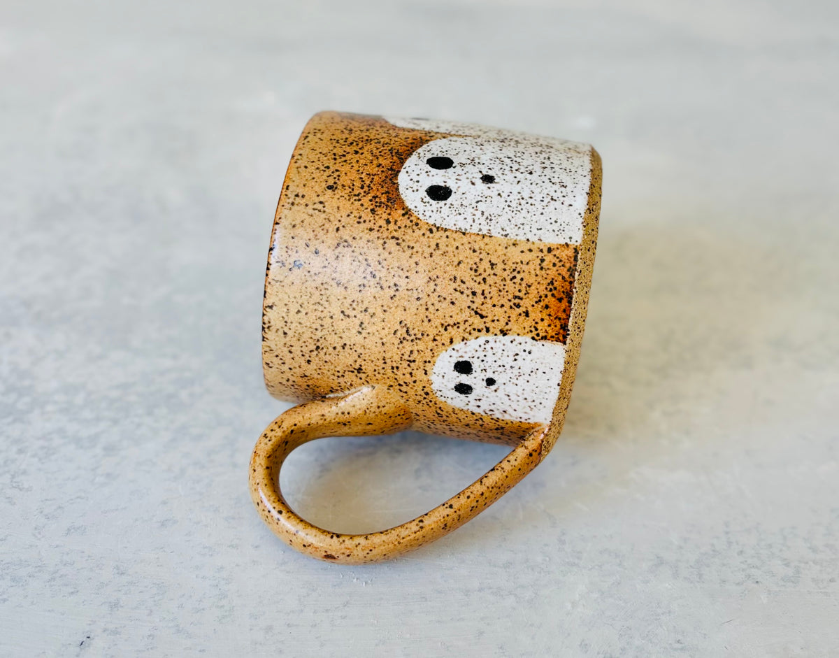 Spooky Speckled Peek-a-boo Ghost Mug (12 fl oz)