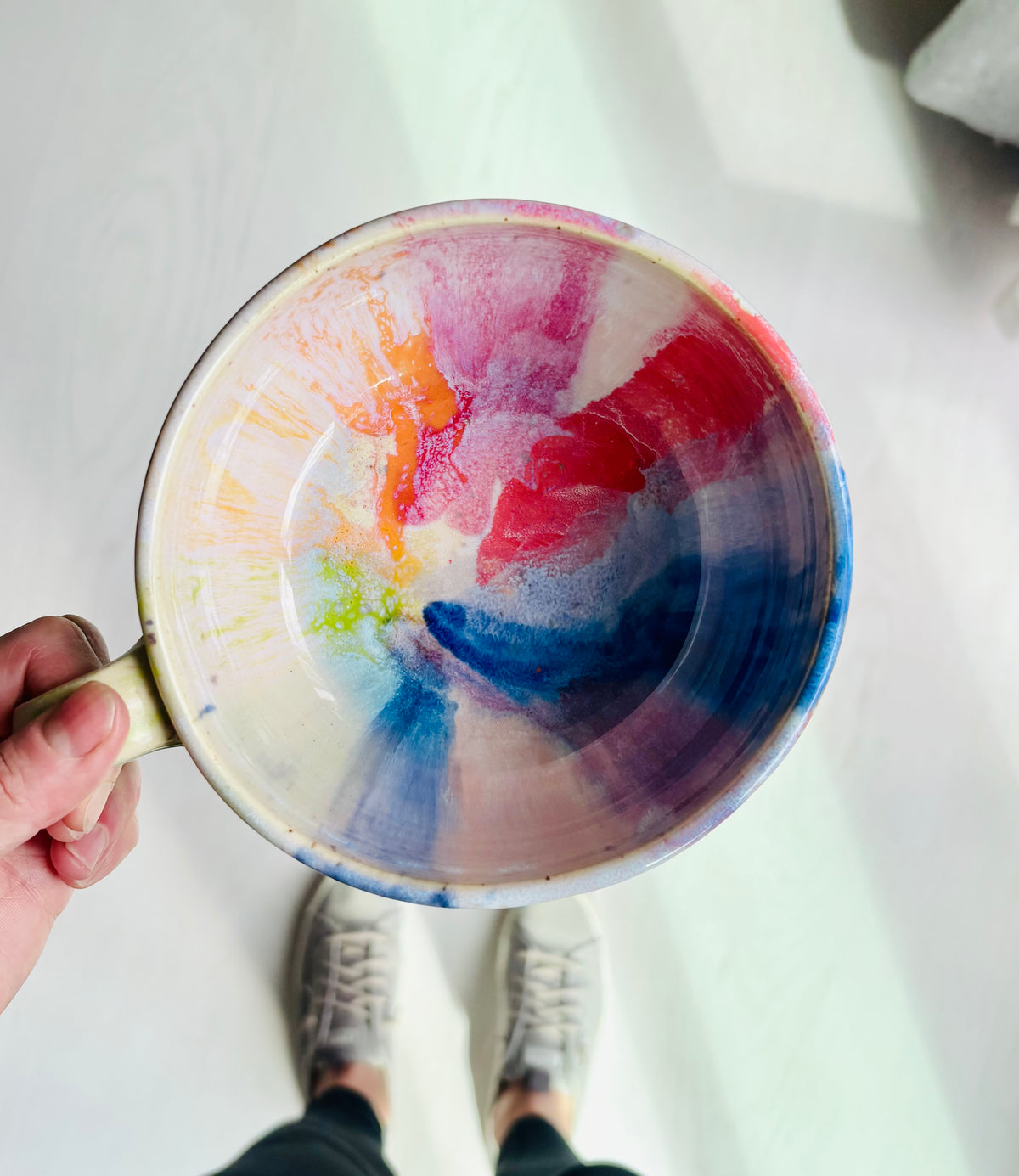 Rainbow Xtra Large Cappuccino Mug