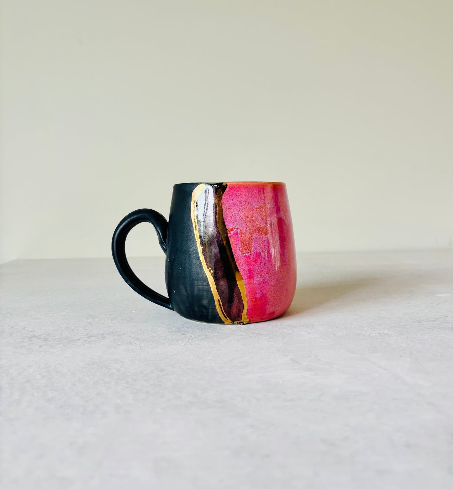 Half Dipped Mug with 22k Gold Accent