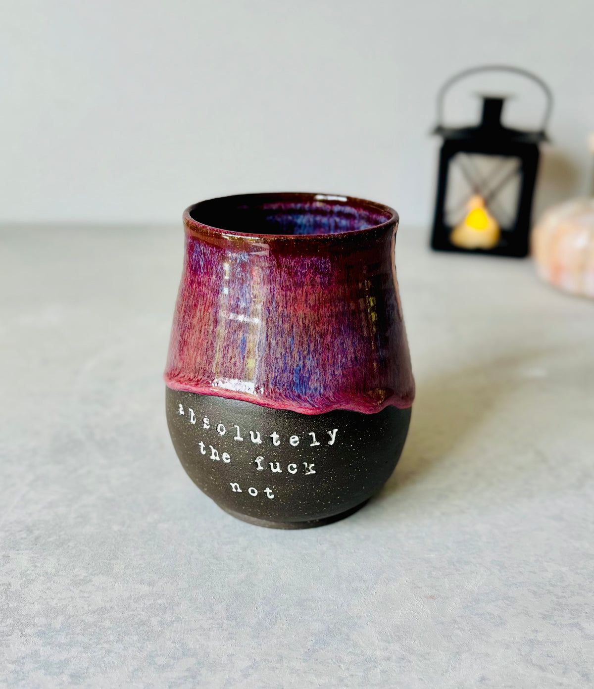 Absolutely the Fuck Not Mug in Autumn Berry (16 fl oz)