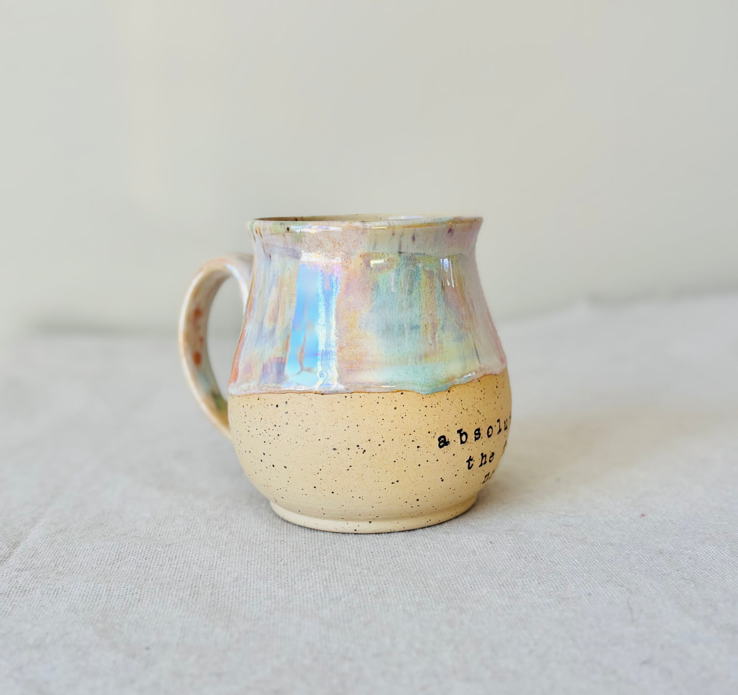 Pre-Order: Absolutely the Fuck Not Mug in Iridescent Rainbow (12-14 weeks)