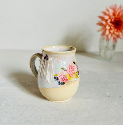 Iridescent Floral Mug #3 (second)