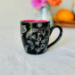 Hand Carved Farmhouse Wild Flower Mug