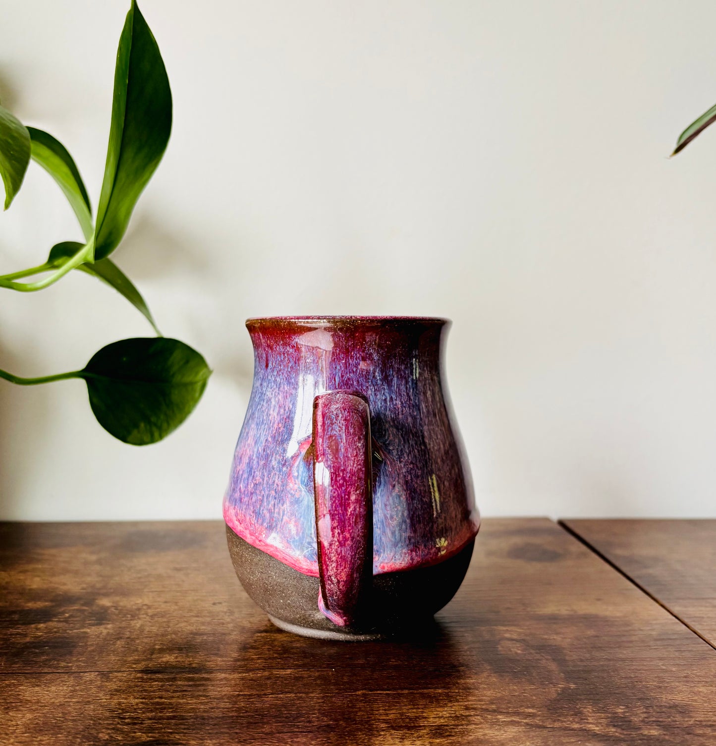 Pre-Order: Absolutely the Fuck Not Mug Summer Berry Glaze on Black Clay (10-12 weeks)