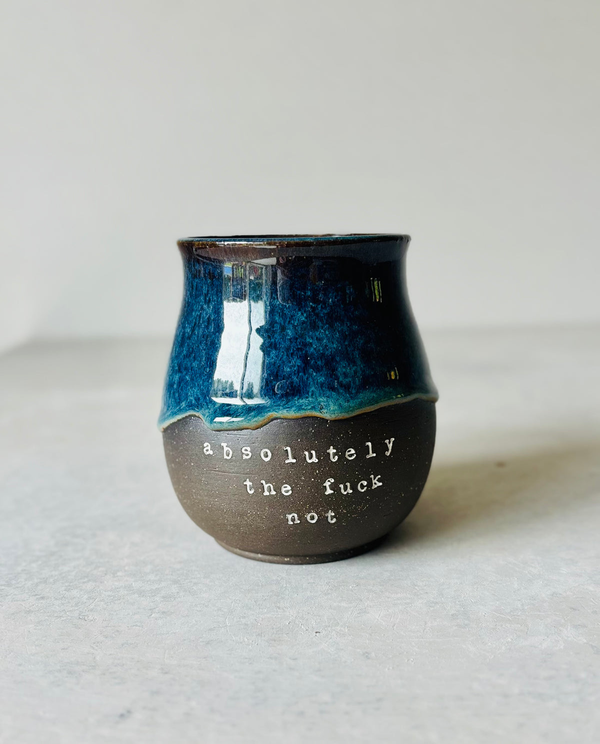 Absolutely the Fuck Not Mug in Prism Green (16 fl oz)