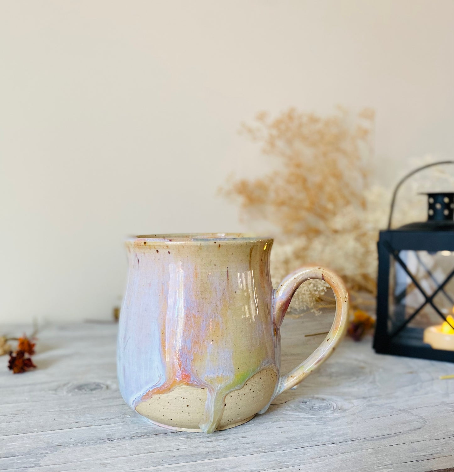 Rainbow Feathers of Gold Mug