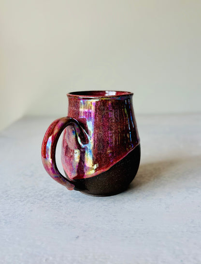 Iridescent Absolutely the Fuck Not Mug in Crimson