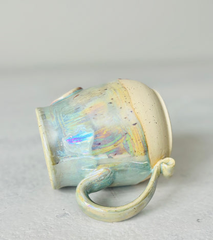 Manifest That Shit Mug in Iridescent Sea Foam Green (12 fl oz) (Second)