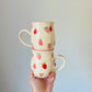 14-16 oz Made to Order Hand Painted Strawberry Mug 4-6 Weeks