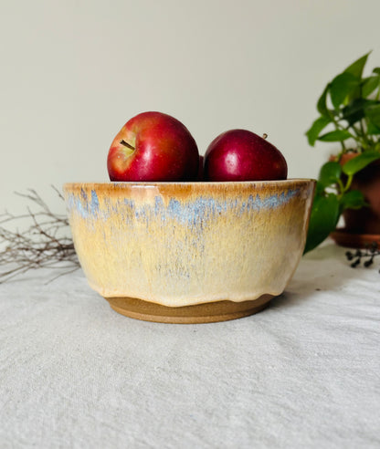 12 Cup Toasted Honey Cream Serving Bowl