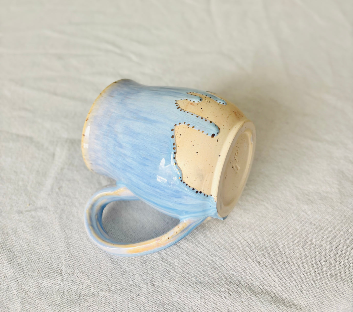 Powder Blue & 22k Gold Mug
