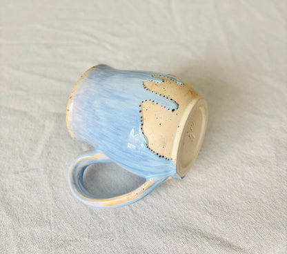 Powder Blue & 22k Gold Mug