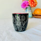 Hand Carved Farmhouse Wild Flower Mug