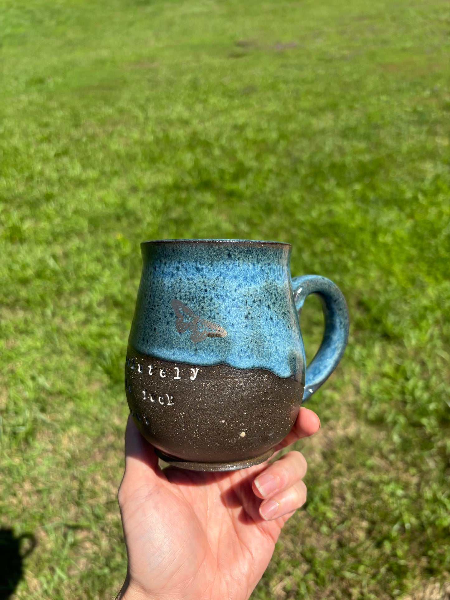Absolutely the Fuck Not 22k Gold Butterfly Mug