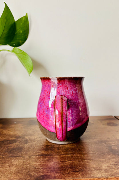 Pre-Order: Absolutely the Fuck Not Mug Hot Cherry Glaze on Black Clay (10-12 weeks)