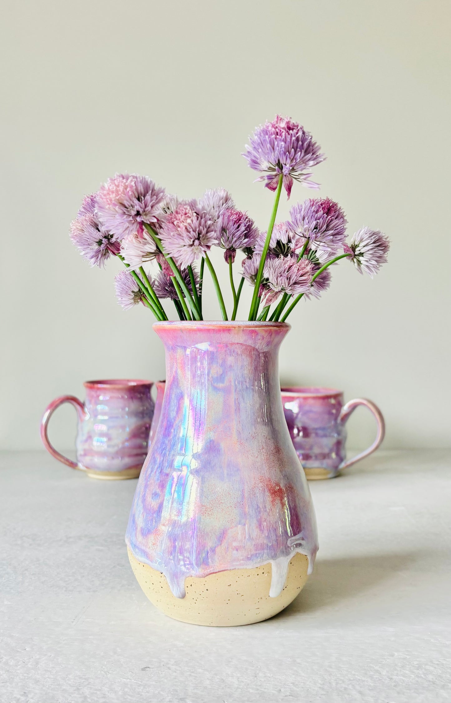 Iridescent Cosmic Rose Vase