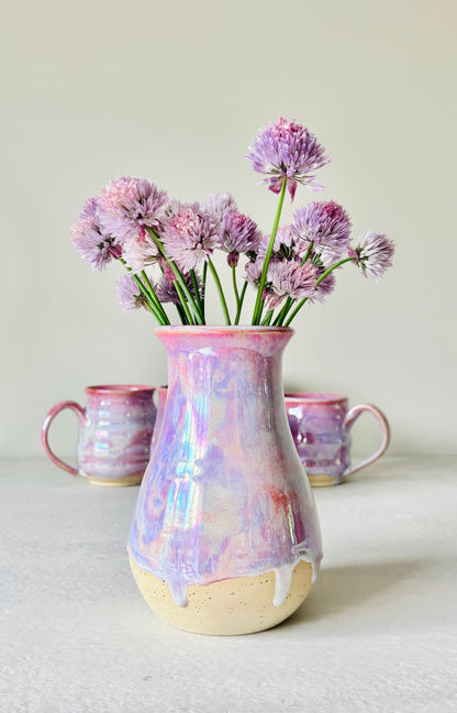 Iridescent Cosmic Rose Vase