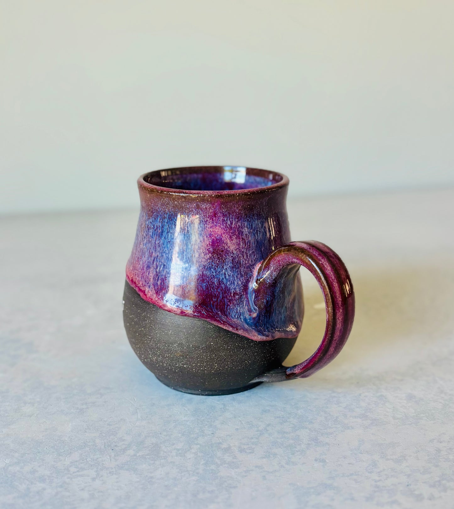 Pre-Order: Absolutely the Fuck Not Mug Summer Berry Glaze on Black Clay (10-12 weeks)