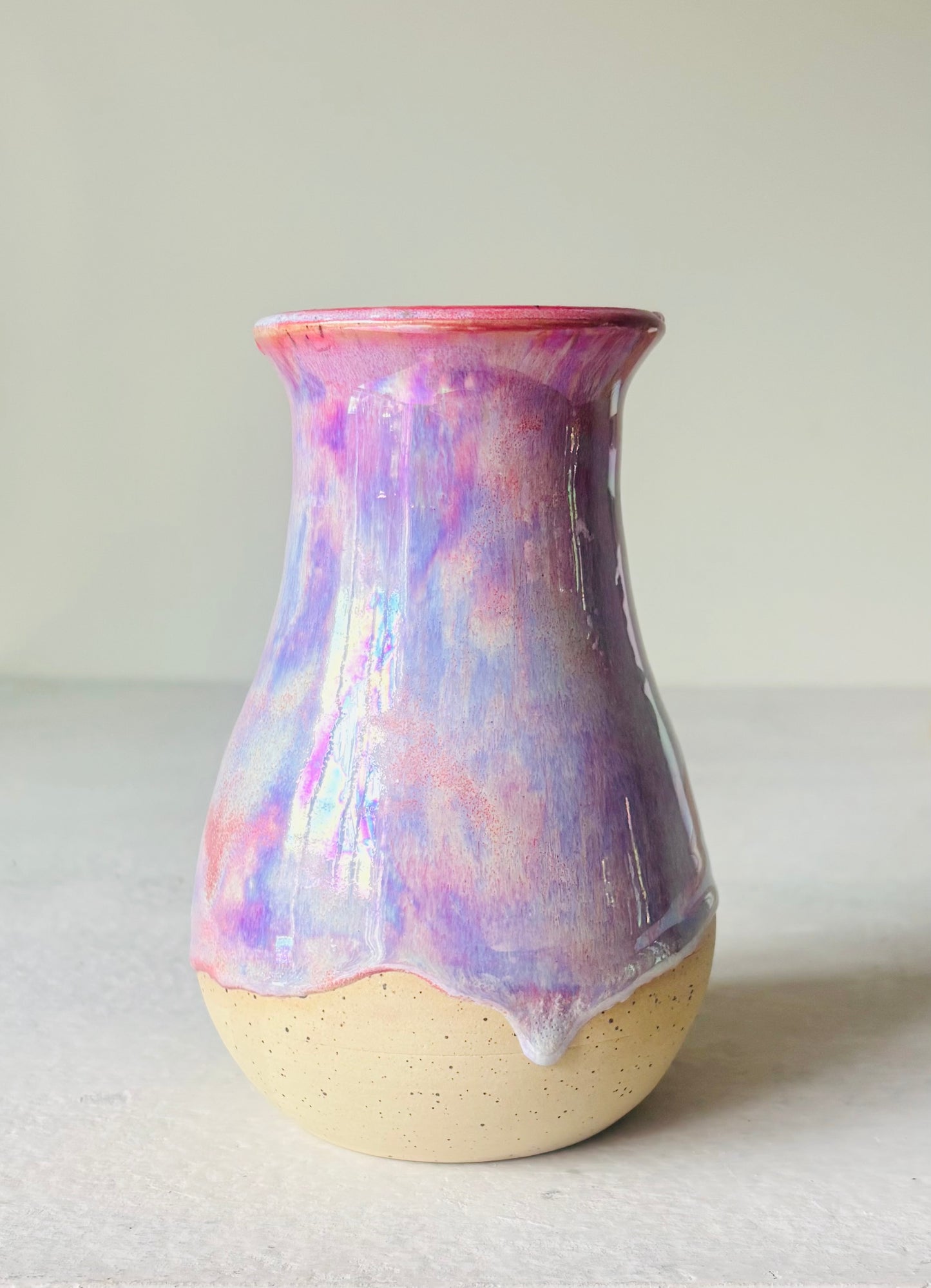 Iridescent Cosmic Rose Vase