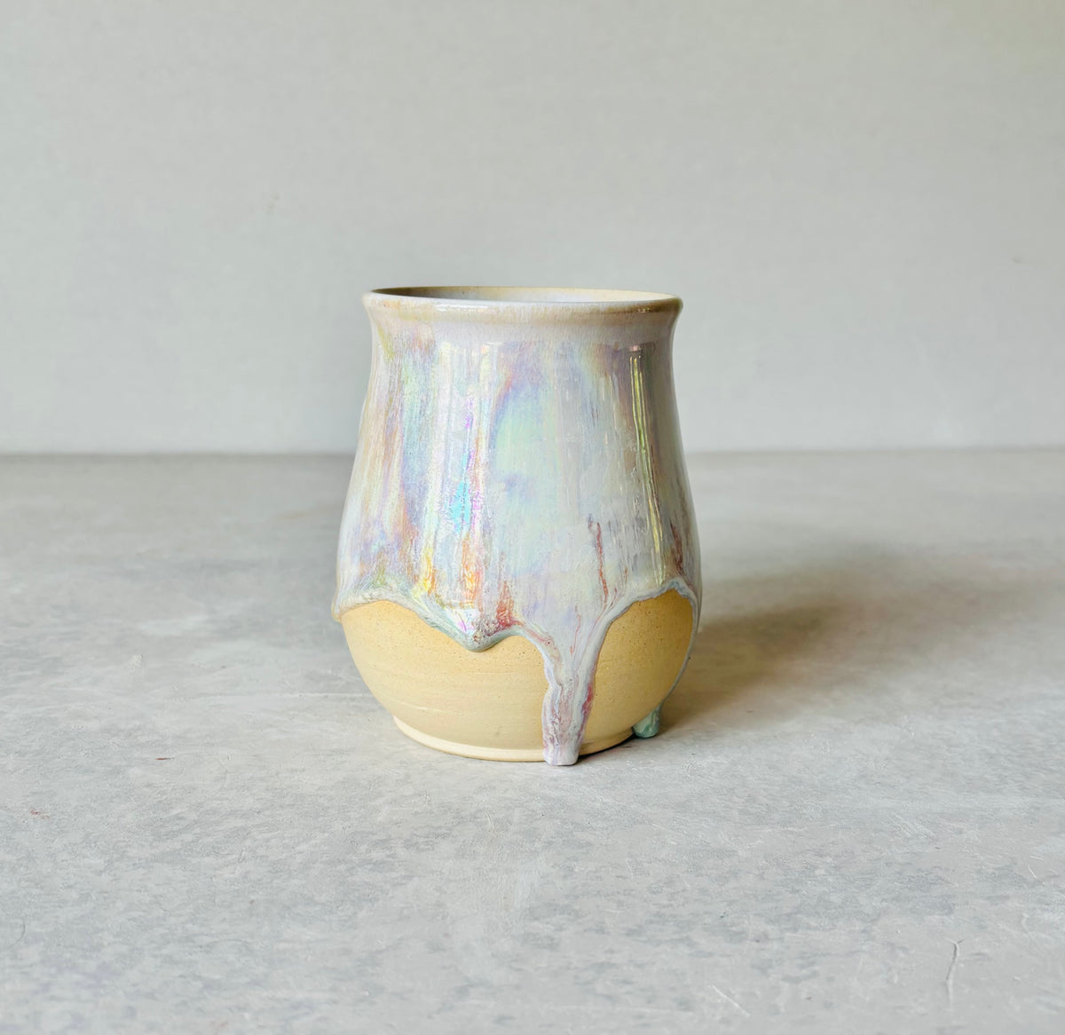 Iridescent Pastel Rainbow Drip Mug (second)