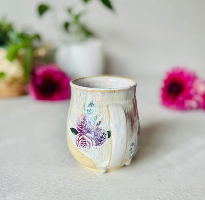 Iridescent Floral What the Fuck Mug