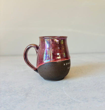 Iridescent Absolutely the Fuck Not Mug in Crimson