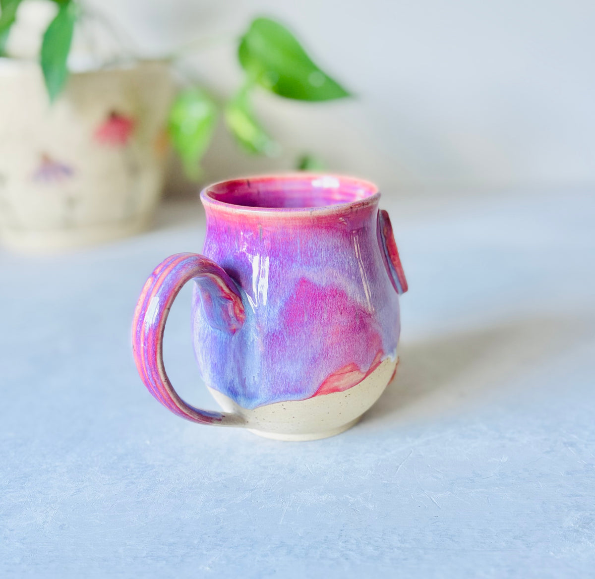 Manifest That Shit Mug in Hot Floating Pink (second)