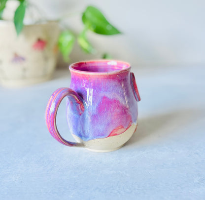Manifest That Shit Mug in Hot Floating Pink (second)