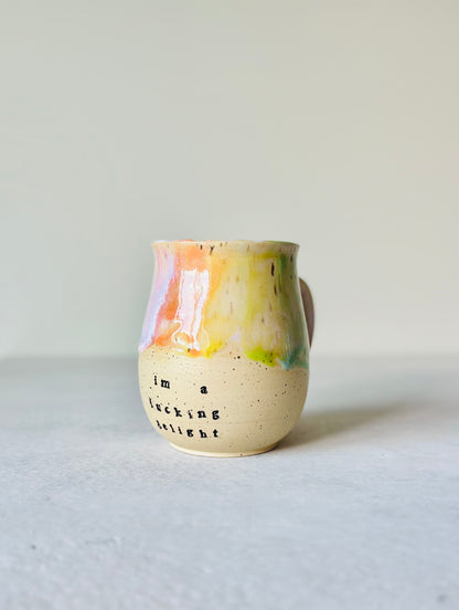 I’m a Fucking Delight Rainbow Mug (13.5 fl oz)