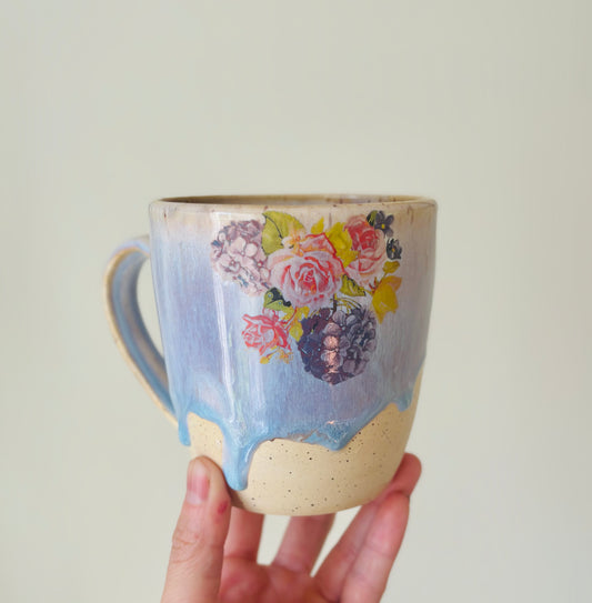 14 fl oz Cotton Candy Hydrangea Mug 3