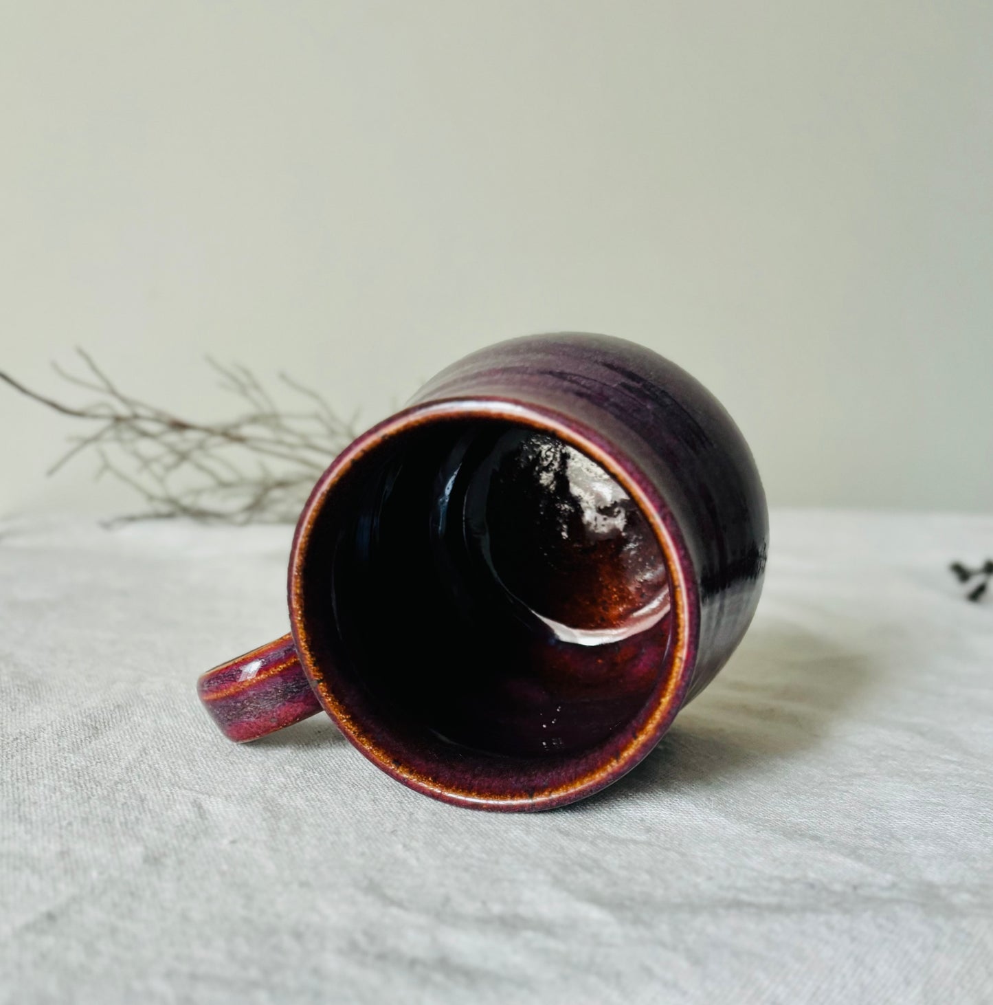 16 fl oz Burgundy Shimmer Mug