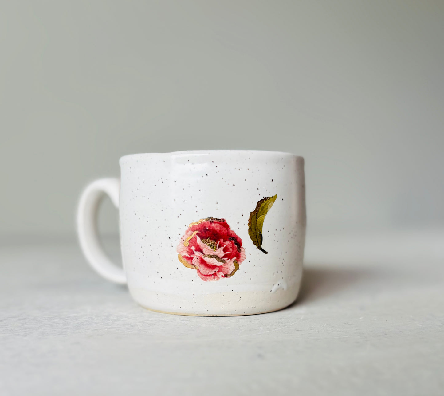 Vintage 22k Gold Peony Mug 4