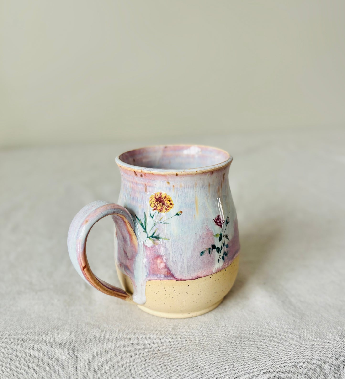 Early Blooms Mug in Pink Cloud