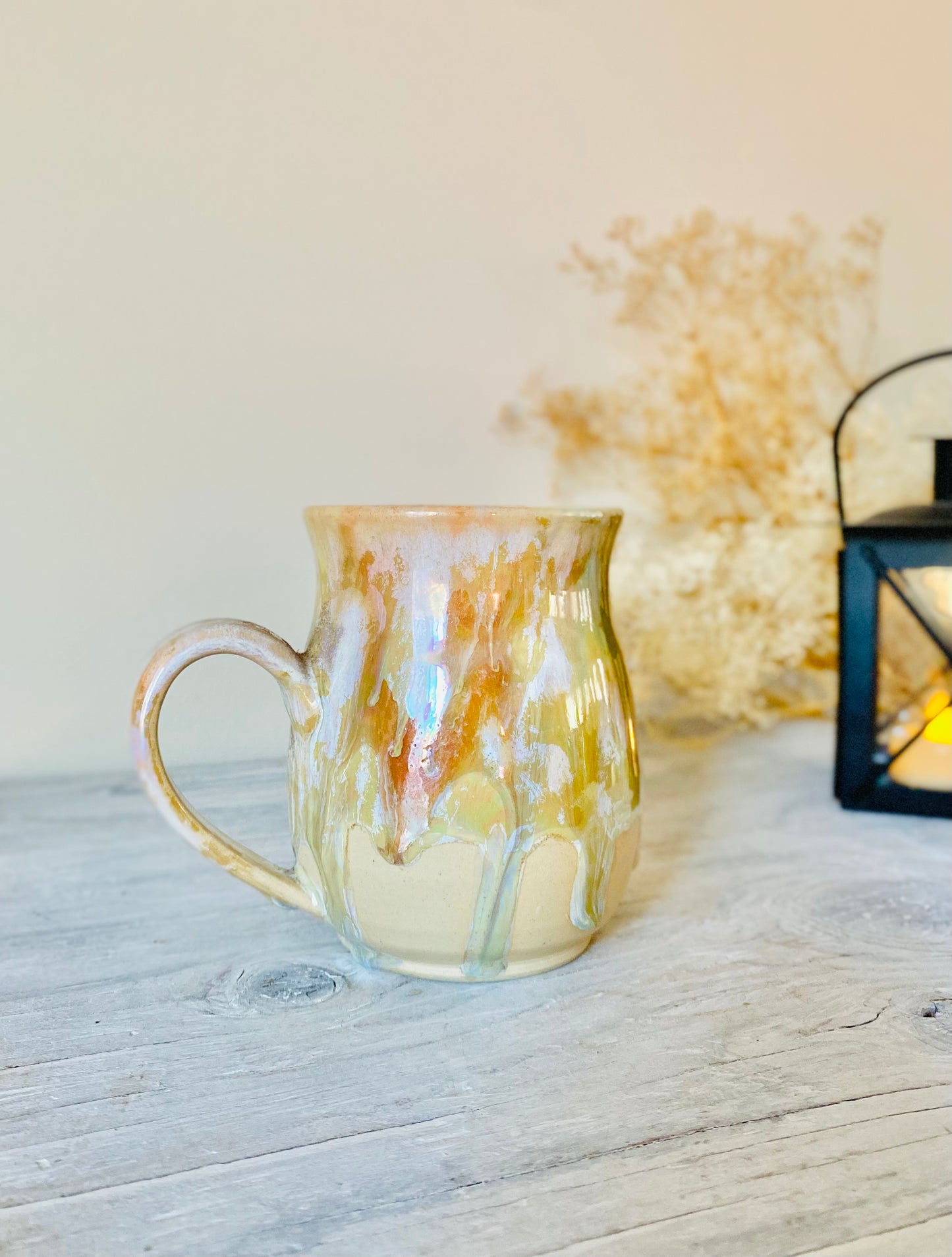 12 oz Iridescent Golden Ember Mug